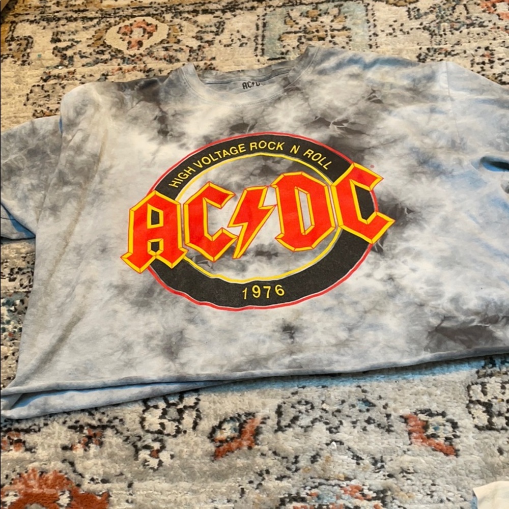 ACDC tie dye shirt